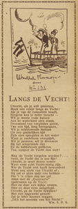 717099 Gedichtje 'LANGS DE VECHT!' van Wm.S.B.K. uit de serie 'Utrechtsche Theerandjes', gepubliceerd in het weekblad ...